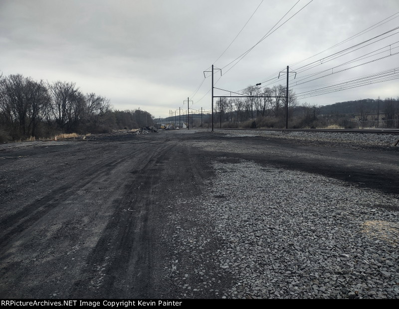 New station site looking east